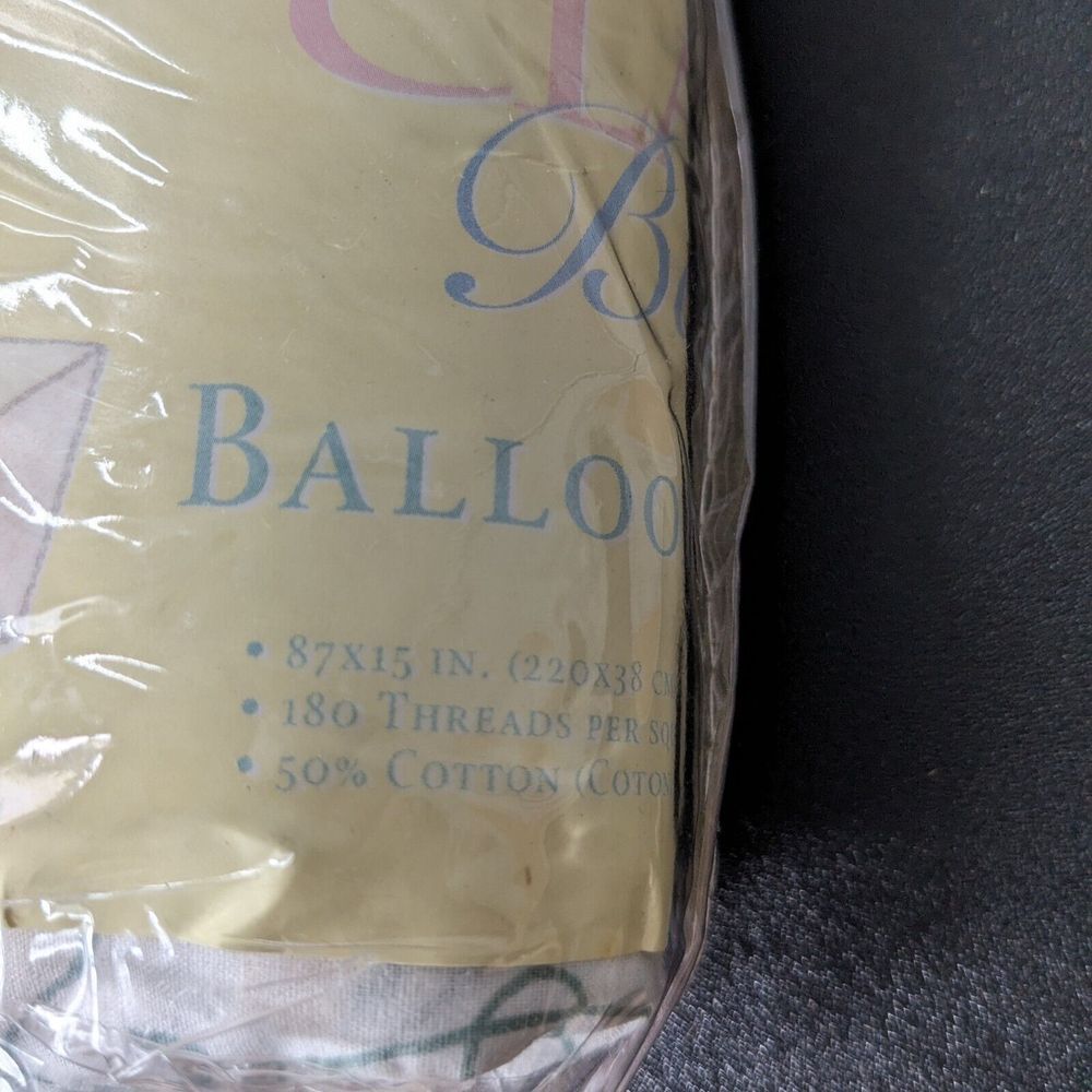 Vintage Cannon Classic Baby Balloon Valance Sweet Serenade Pastel 87x15 - Picture 5 of 6